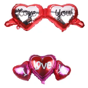 Heart Shaped Aluminum Film Balloon Metallic Foil Balloons For Birthday Wedding Proposal Party Decoration Love Celebration