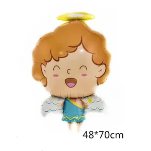 Cartoon angel boy foil balloon for birthday party decorations measuring 48x70cm