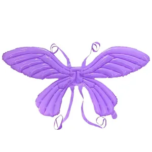 Inflatable purple butterfly wing balloons with straps for children birthday party