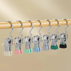 Molle Per Bucato In Acciaio Inossidabile Ganci A Forma Di S Clip Metalliche Per Abiti Cappelli Casa