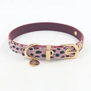 Leopard Print PU Leder Choker Halskette Für Damen Gold Legierung Pfote Anhänger Subkultur Spicy Girl Stil Halsband Zubehör