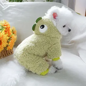 Detail of soft fleece pet dinosaur costume showing plush texture and cute 3D fin design