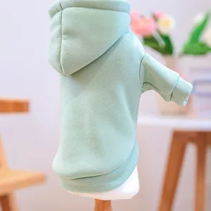 Detailansicht des mintgrünen Haustier-Hoodies mit Rippbündchen und weichem Stoff