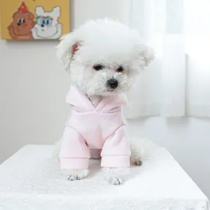 Sweat à capuche rose doux pour petits chiens et chats en tissu confortable