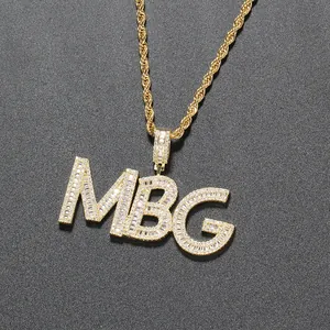 Macro shot of MBG gold pendant necklace with cubic zirconia micro-pave setting