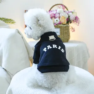 Lässiger Haustier Hund Hoodie Sweatshirt Mit D-Ring Leinenbefestigung Druckknopf Warm Polyester Buchstaben Herz Druck Kleidung Für Hunde Katzen