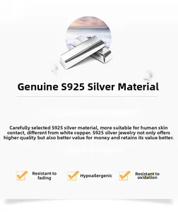 Detail von S925 Sterlingsilber-Stabohrringen mit eleganten weißen Perlen auf weißem Grund