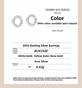 Detailed macro view of S925 sterling silver geometric stud earrings with pavé cubic zirconia