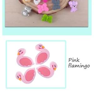Détails de perles de dentition en silicone koala et flamant rose pour bijoux bébé