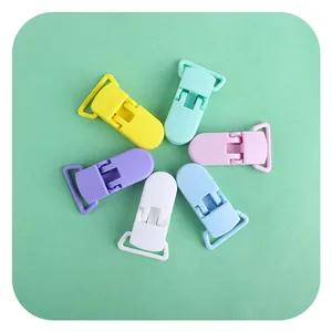 Set di 6 clip colorate in plastica per catenelle portaciuccio fai da te per neonati