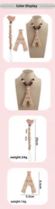 Beech wood bird pacifier clip and tipi teether necklace set with dimensions and weight