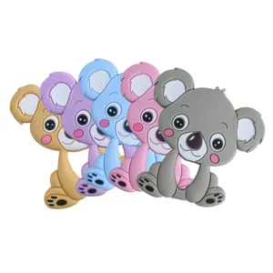Massaggiagengive in Silicone a Forma di Koala per Neonati Senza BPA Giocattolo per Dentizione per Sollievo Gengive