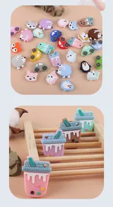 Vue détaillée de perles en silicone en forme d'animaux pour attache-sucettes DIY