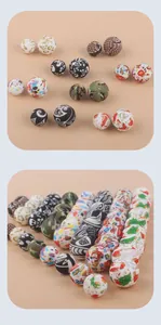 Comparación detallada de cuentas navideñas de silicona de 12mm y 15mm para joyería artesanal