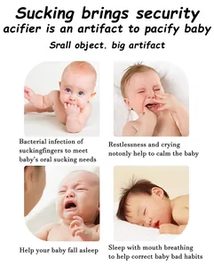 Detailed infographic showing benefits of the unicorn wood teething ring for infant soothing