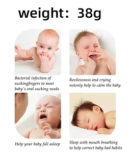 Infant silicone teething bracelet for soothing sleep and correcting breathing habits