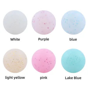 Perles en silicone de qualité alimentaire en six couleurs pour clips de tétines