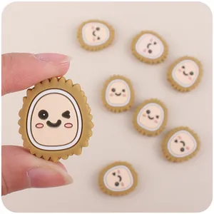 Cartoon durian silicone beads for DIY pacifier clips and baby teething toy accessories
