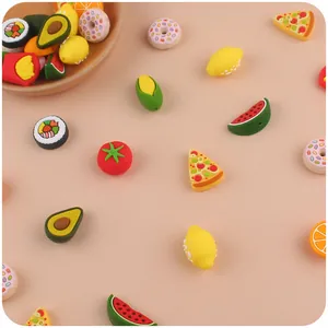 Perline in Silicone per Massaggiagengive a Forma di Frutta Cartone Animato Senza BPA per Catenella Ciuccio Fai da Te Neonato