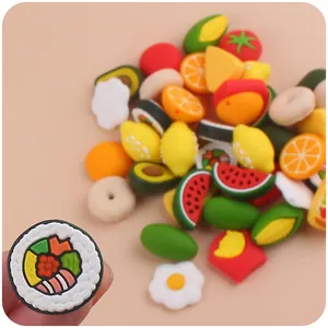 Perline in silicone colorate a forma di frutta per catenelle ciuccio e braccialetti