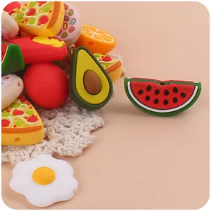 Perline in silicone alimentare a forma di frutta per catenelle e bracciali fai-da-te