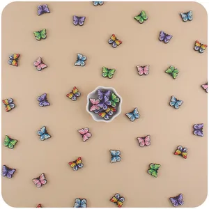 Accessoires papillon colorés en résine pour bricolage bébé et attaches-tétines