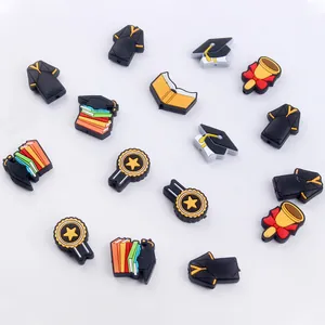 Kit de perles en silicone thème remise des diplômes pour attache-tétines et bijoux DIY