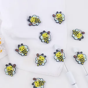 DIY silicone bee beads for baby pacifier clips and teething bracelet accessories