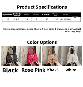 Tabella delle taglie e specifiche dettagliate per la mini borsa a tracolla in pelle PU