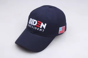 Dunkelblaue Biden President Baseballkappe mit US-Flaggen-Patch und 3D-Stickerei