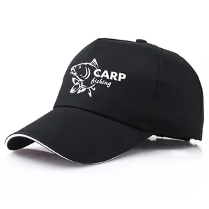 Funny Carp Fishing Baseball Cap Adjustable Cotton Sun Hat For Fisherman Outdoor Sports Summer Casual Men Women Hat