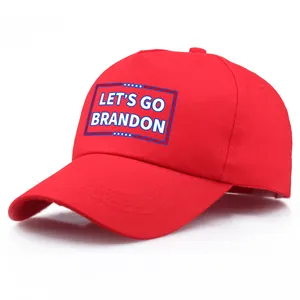 Baumwolle Baseballkappe Let's Go Brandon Druck Buchstabe Stern Verstellbar Sonnenhut Vintage Dad Hat Outdoor Lässig Unisex