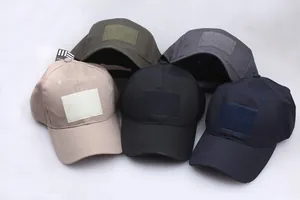 Taktische Ripstop-Baseballkappen in fünf Farben mit Klettverschluss für Abzeichen