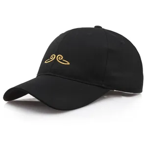 Casquette de Baseball en Sergé de Coton Avec Broderie de Cerceau d'Or Monkey King Fillet Retro Streetwear Fashion Chapeau de Soleil Réglable Homme Femme