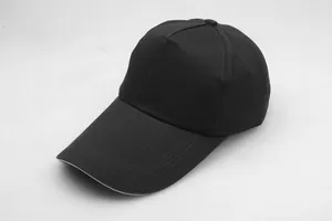 Classic black baseball cap for large head sizes featuring an extended sun protection brim