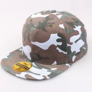 Gorra snapback de camuflaje clásica con visera plana y pegatina dorada talla 58cm