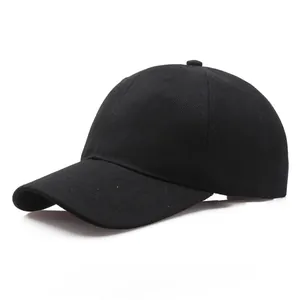Unisex Einfarbig 100% Baumwolle Verstellbare Baseballkappe Für Damen Herren Casual Outdoor Sonnenschutz Hut 6 Panel Sportmütze