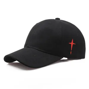 Unisex Cotton Adjustable Baseball Cap With Star Cross Print Outdoor Sun Protection Fashion Casual Sport Hat For Men Women
