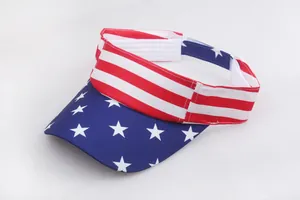 Visiera parasole stile bandiera USA con stelle e strisce per l'Independence Day