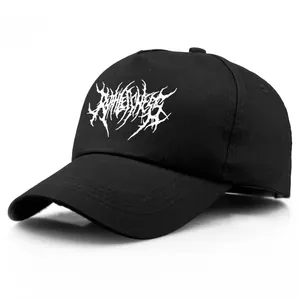 Herren Damen Heavy Metal Stil Druck Baseballkappe Verstellbare Baumwolle Hip Hop Streetwear Outdoor Sonnenhut Lässig