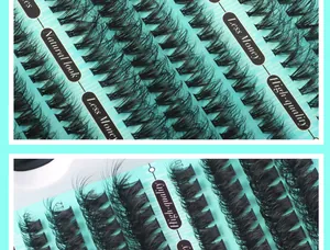 Détails de faux cils individuels DIY de 10mm et 12mm pour un aspect dense naturel