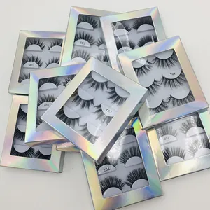 Dense Natural 6D False Eyelashes Laser Packaging Handmade Synthetic Mink Hair Voluminous Long Lash Extension Women Makeup
