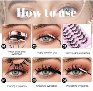 Schritt-für-Schritt-Anleitung zum Auftragen von falschen Wimpern mit einer Wimpernzange