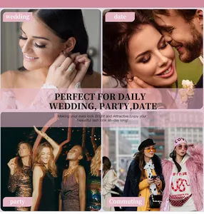 Kit di estensione ciglia con quattro look per matrimoni, feste e uso quotidiano
