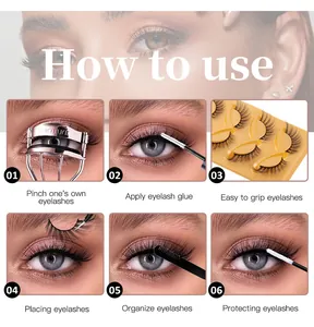 Schritt-für-Schritt-Anleitung zum Auftragen von Fox-Eye Wimpern mit Applikator
