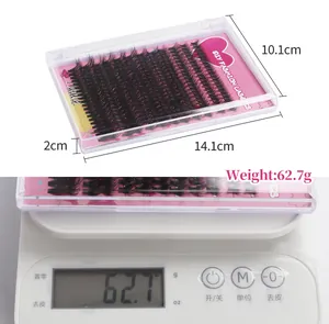 Detailed dimensions and weight of DIY individual eyelash cluster extension kit set