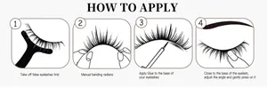 Detaillierte 4-Schritte-Anleitung zum Anbringen und Tragen dichter falscher Wimpern