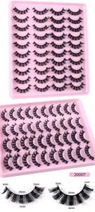 Detailed size chart for D-curl synthetic lashes showing 5mm-18mm length and 35mm width