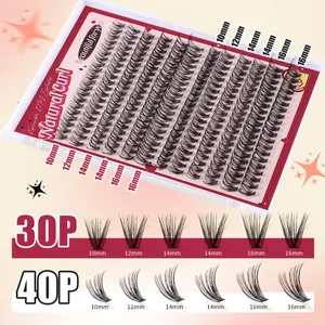DIY wimperextensie kit met 30P en 40P mixstijlen in verschillende lengtes 10-16mm