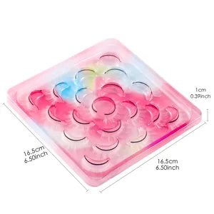 10 pairs of white synthetic false eyelashes for festive parties and stage makeup look